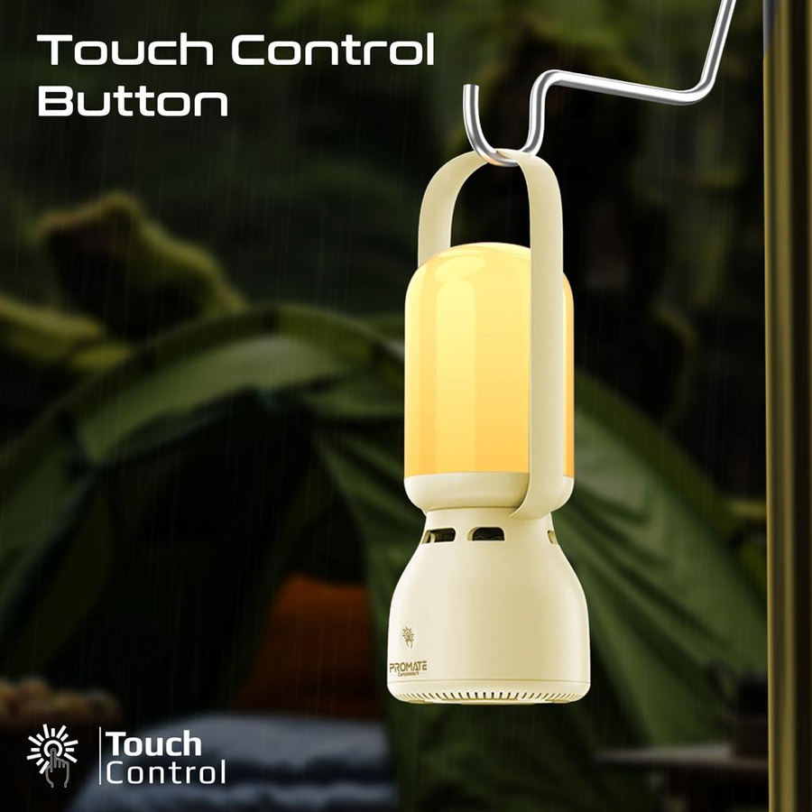 Promate CAMPMATE-5 - 2-in-1 Portable Camping LED Multifunctional Speaker Light 2400mAh Built-in Battery 5W