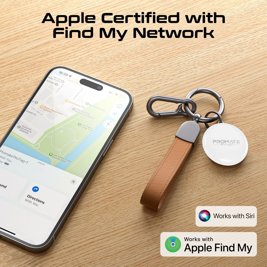 Promate PROTAG-1 - Smart Bluetooth Tracker Tag w/ Smart Precision Positioning. Ultra-compact