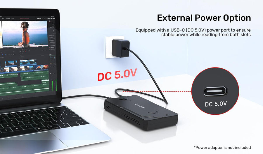 Unitek S1229C - M.2 NVMe & SATA SSD Enclosure. M Key M.2 NVMe SSDs & 2.5