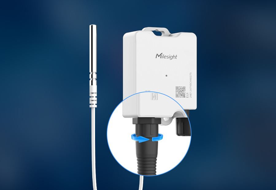 TS201-915M - Milesight TS201 LoRaWAN AS923 High Accuracy DS18B20 Temperature IoT Sensor