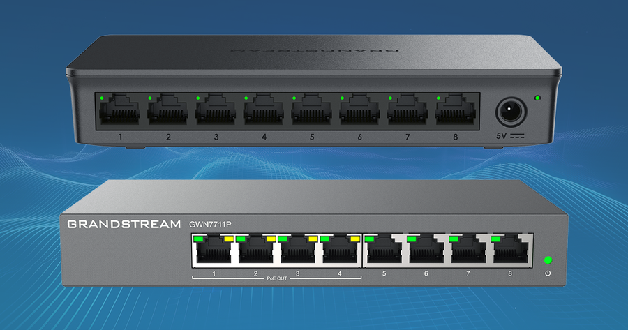 Grandstream GWN7711P - GWN7711P Layer 2 Lite Managed Switch 8-port PoE  Hardware