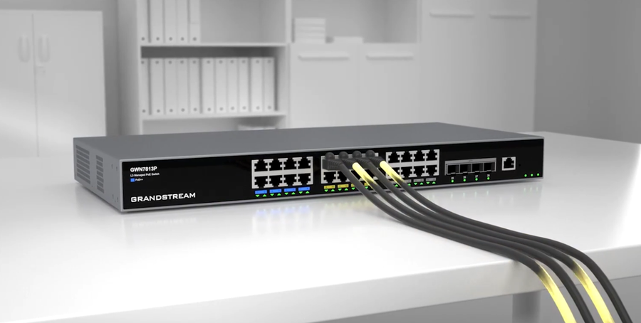 GWN7816P - Grandstream GWN7816P Enterprise Layer 3 Managed PoE++ 802.3bt Network Switch with 48 x GigE and 6 x SFP+