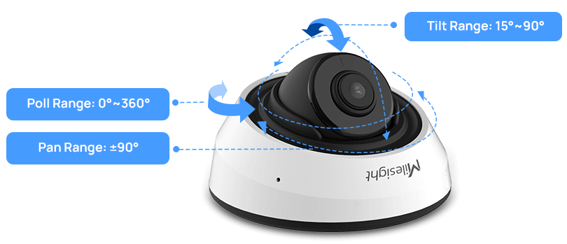 MS-C8183-PD - Milesight 4K NDAA AI IR Mini Dome Network Camera