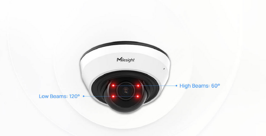 MS-C8183-PD - Milesight 4K NDAA AI IR Mini Dome Network Camera