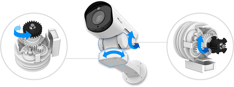MS-C8267-X20PE - Milesight 4K NDAA AI 20X PTZ Bullet Plus Network Camera - Multi Cable Out