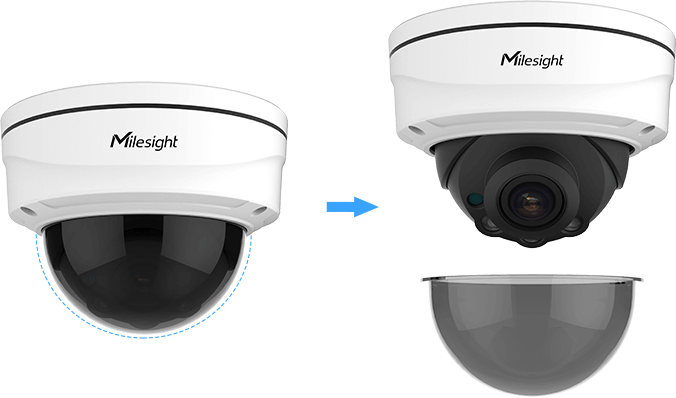 MS-C6772-FPE - Milesight 6MP NDAA AI Motorized Zoom Pro Dome Network IP Camera