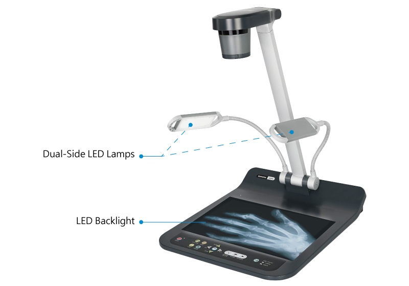 Lumens PS753 - 4K Desktop Document Camera with HDMI/VGA/USB and IP streaming