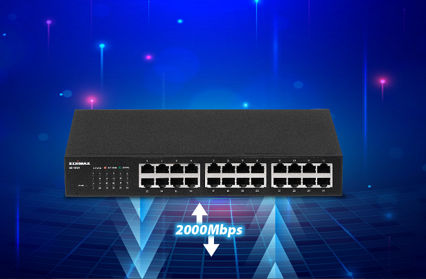 EDIMAX GS-1024 - 24 Port Gigabit Rack-Mount Unmanaged Switch