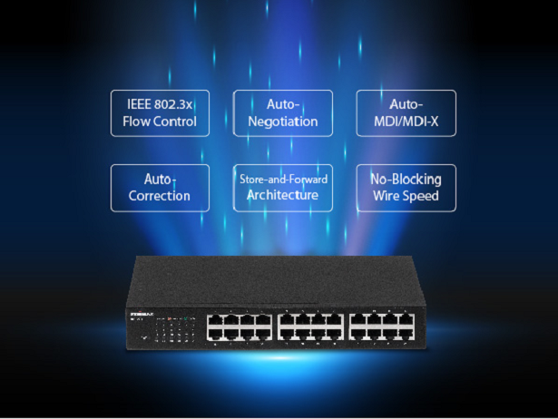 EDIMAX GS-1024 - 24 Port Gigabit Rack-Mount Unmanaged Switch