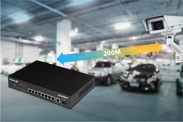 EDIMAX GS-5210PLG - 10 Port Gigabit PoE+ Web Smart Switch 1 SFP Ports