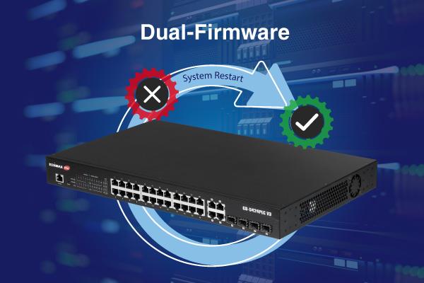 EDIMAX GS-5424PLCV3 - 28 Port Surveillance Long Range Gigabit PoE+ Web Smart Switch