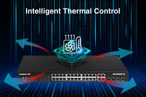 EDIMAX GS-5424PLCV3 - 28 Port Surveillance Long Range Gigabit PoE+ Web Smart Switch