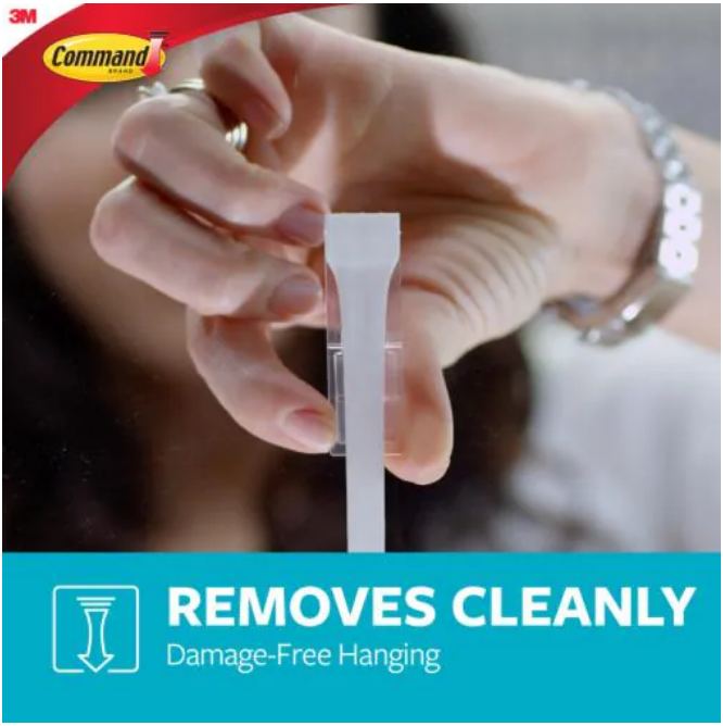 7100355954 - Command Bathroom Refill Strips BATH22-ES Medium Large, Pack of 6