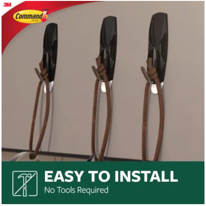 7100084085 - Command Outdoor Hook 17065S-AWES Medium Steel Wire, Pack of 2