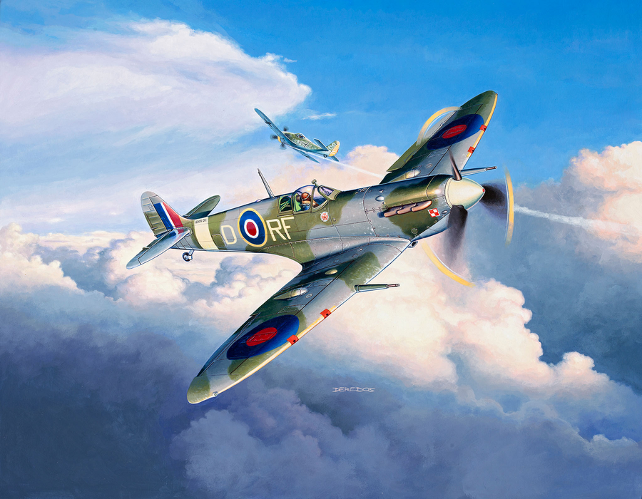 Revell RV63897 - REVELL 1/72 SPITFIRE Mk. Vb MIT FARBE & KLEBER