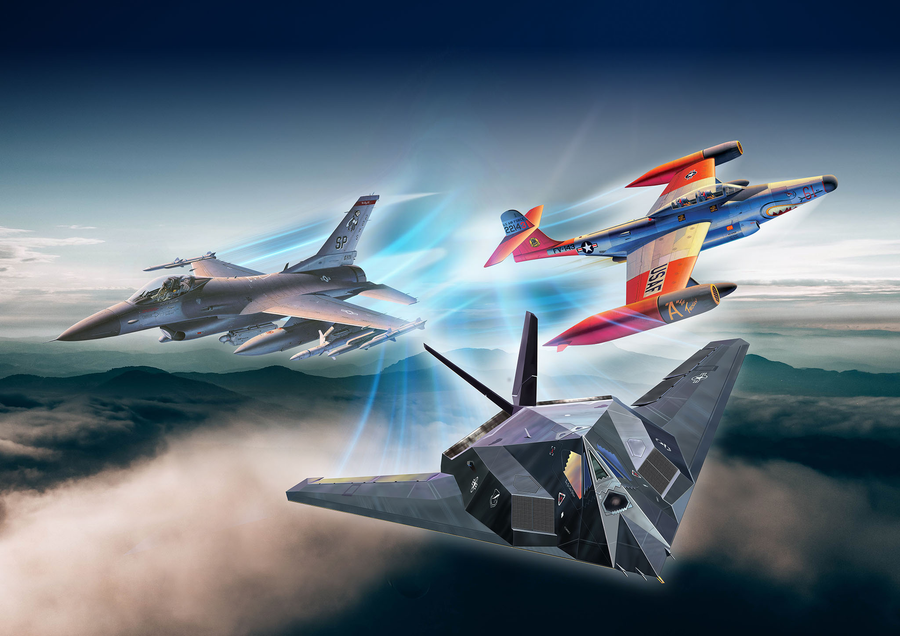 Revell RV05670 - REVELL 1/72 75TH USAF F-16; SCORPION;STEALTH W/
