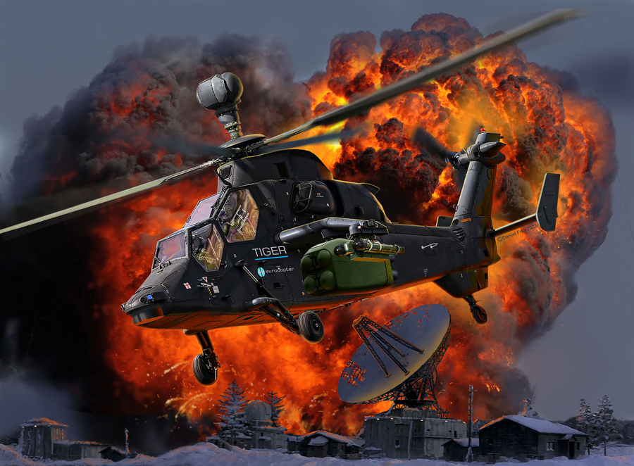 Revell RV05654 - REVELL 007 GIFT SET 1/72 EUROCOPTER TIGER