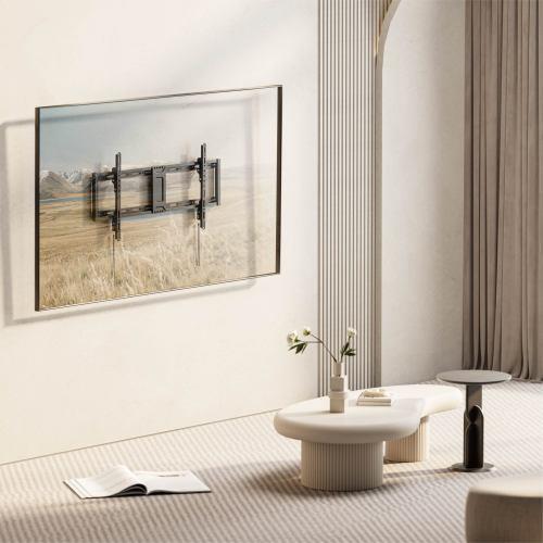 BRATECK LP81-48T - 43''-95'' Tilt Slim TV Wall Mount Supports Up to 75Kgs Automatic Spring Locks