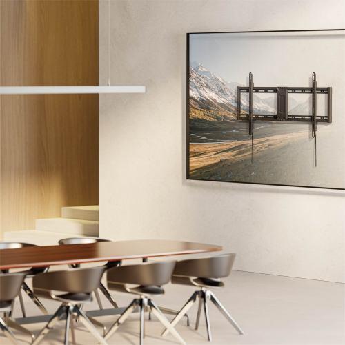 BRATECK LP81-48F - 43''-95'' Fixed Slim TV Wall Mount Supports Up to 75Kgs Automatic Spring Locks