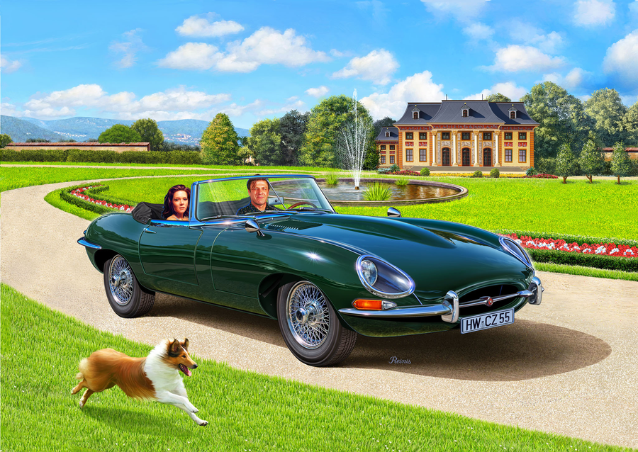 Revell RV07687 - REVELL 1/24 E-TYPE JAGUAR ROADSTER