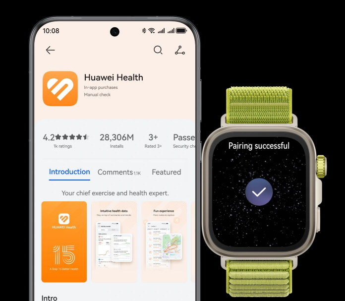 55020FAD - Huawei Watch Fit 4 Pro - Green