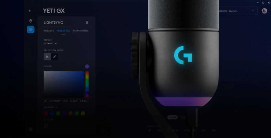 988-000578 - Logitech G Yeti GX Dynamic Gming Mic WHT