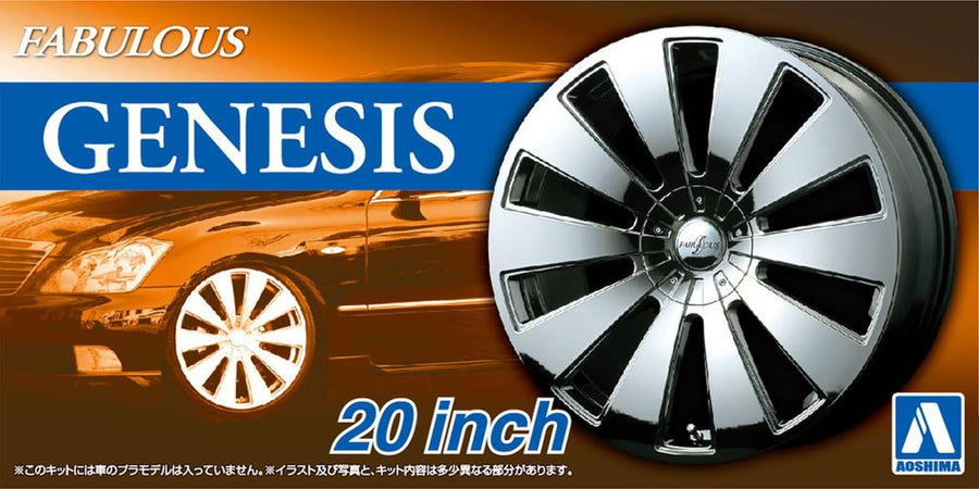 Aoshima 3-5466 - AOSHIMA #75 1/24 FELGEN & REIFEN "FABULOUS GENIUS 20"