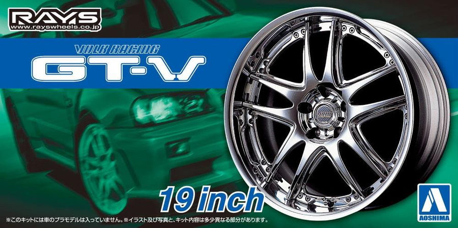 Aoshima 3-5462 - AOSHIMA #71 FELGEN & REIFEN "VOLK RACING GT-V 19"