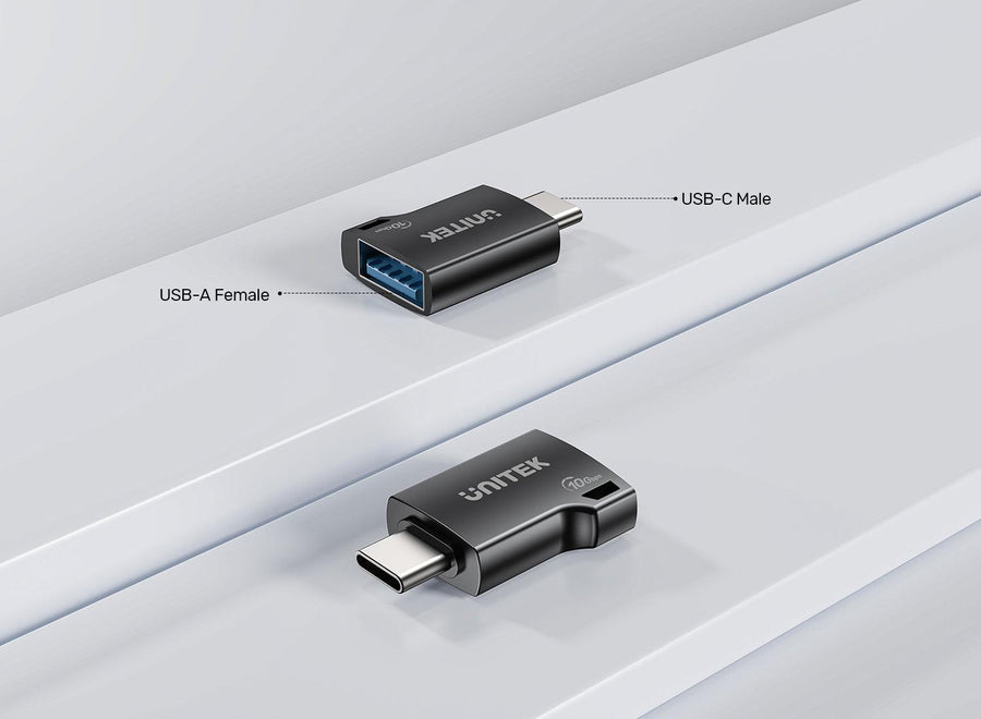 Unitek A1048A - 10Gbps USB-C to USB-A Adapter. Supports Data Sync & 2A Fast