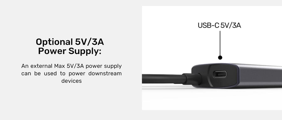 Unitek H1112D - 4-in-1 10Gbps USB Multi-Port Hub w/ USB-C Connector. 2x USB-A & 2x USB-C Ports.