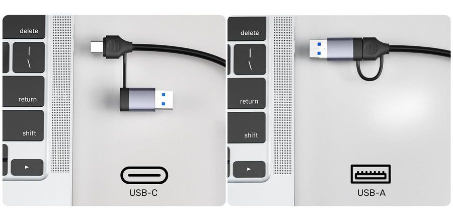 Unitek H1320A - 5-in-1 5Gbps USB Multi-Port Hub w/ USB-C/A Connector. 3x USB-A Ports & SD Card.