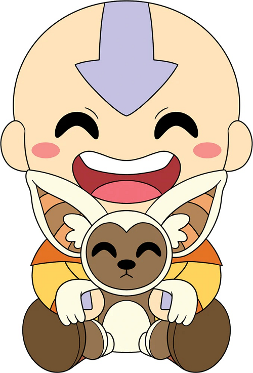 YOUTOOZ YT-420486774385 - YT: AANG UND MOMO SITZPLÜSCH (30 CM)