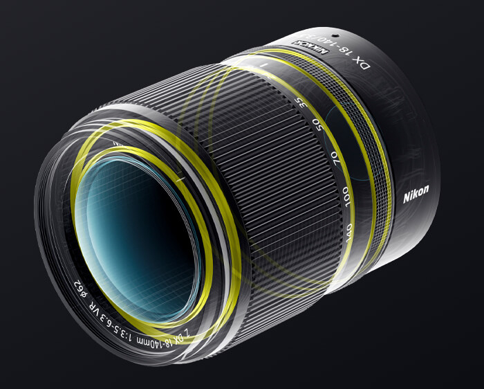 NIKON JMA713DA - NIKKOR Z DX 18-140MM F3.5-6.3 VR TELEPHOTO ZOOM LENS