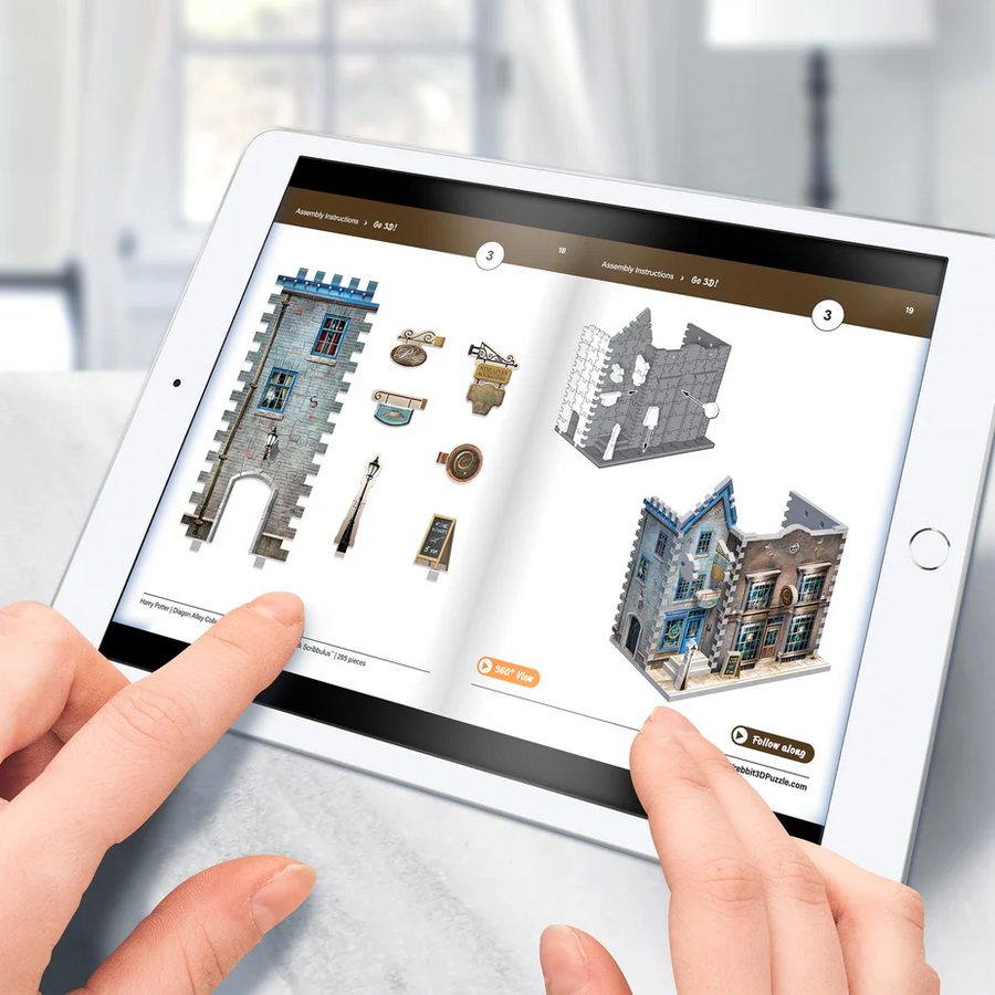 WREBBIT3D PUZZLES W3D-0508 - WREBBIT3D: OLLIVANDER'S WAND SHOP