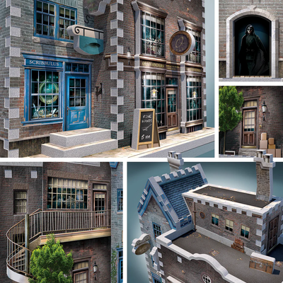 WREBBIT3D PUZZLES W3D-0508 - WREBBIT3D: OLLIVANDER'S WAND SHOP