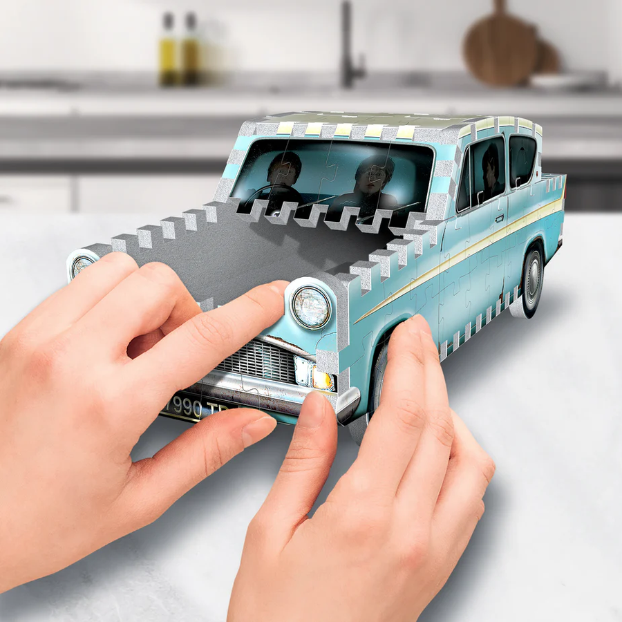 WREBBIT3D PUZZLES W3D-0202 - WREBBIT3D: FLIEGENDER FORD ANGLIA MINI