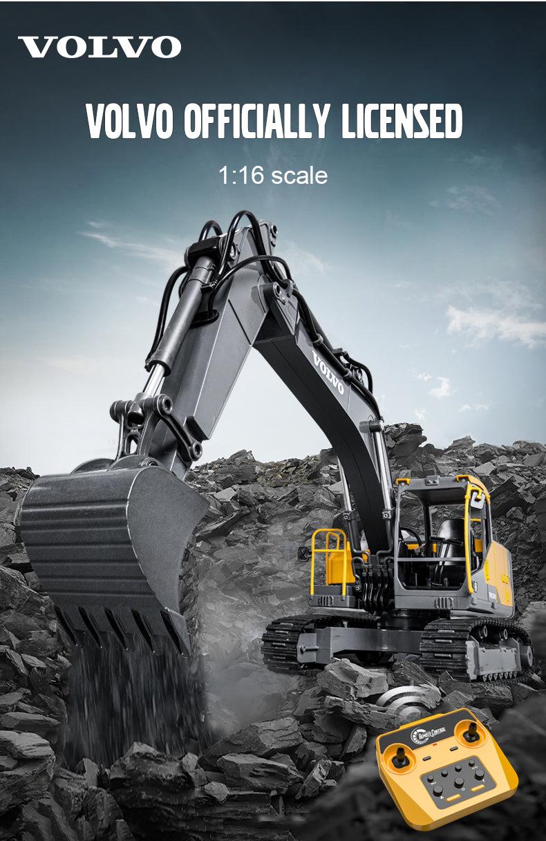 CADA/DOUBLE E E598-003 - DOUBLE E: 1:16 VOLVO EC160E EXCAVATOR PRO ALLOY R/C