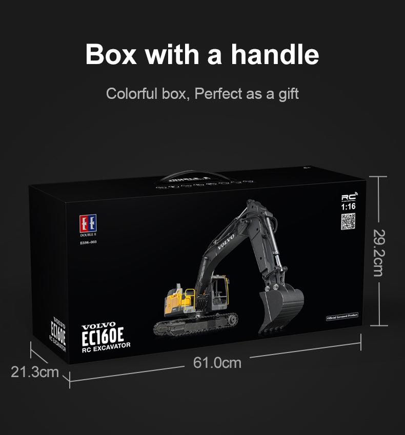 CADA/DOUBLE E E598-003 - DOUBLE E: 1:16 VOLVO EC160E EXCAVATOR PRO ALLOY R/C