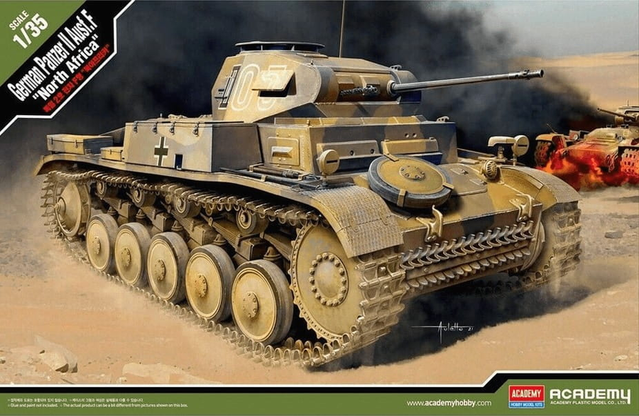 Academy 9-13535 - ACADEMY 1/35 GERMAN PANZER II AUSF.F "NTH AFRICA"