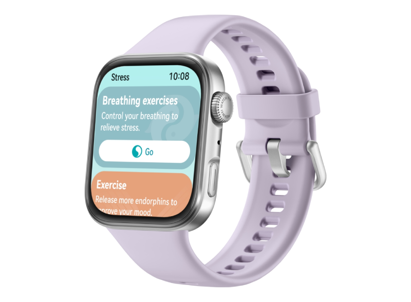 Huawei Watch FIT 4  Smart Watch - Purple with Flouroelastomer Strap