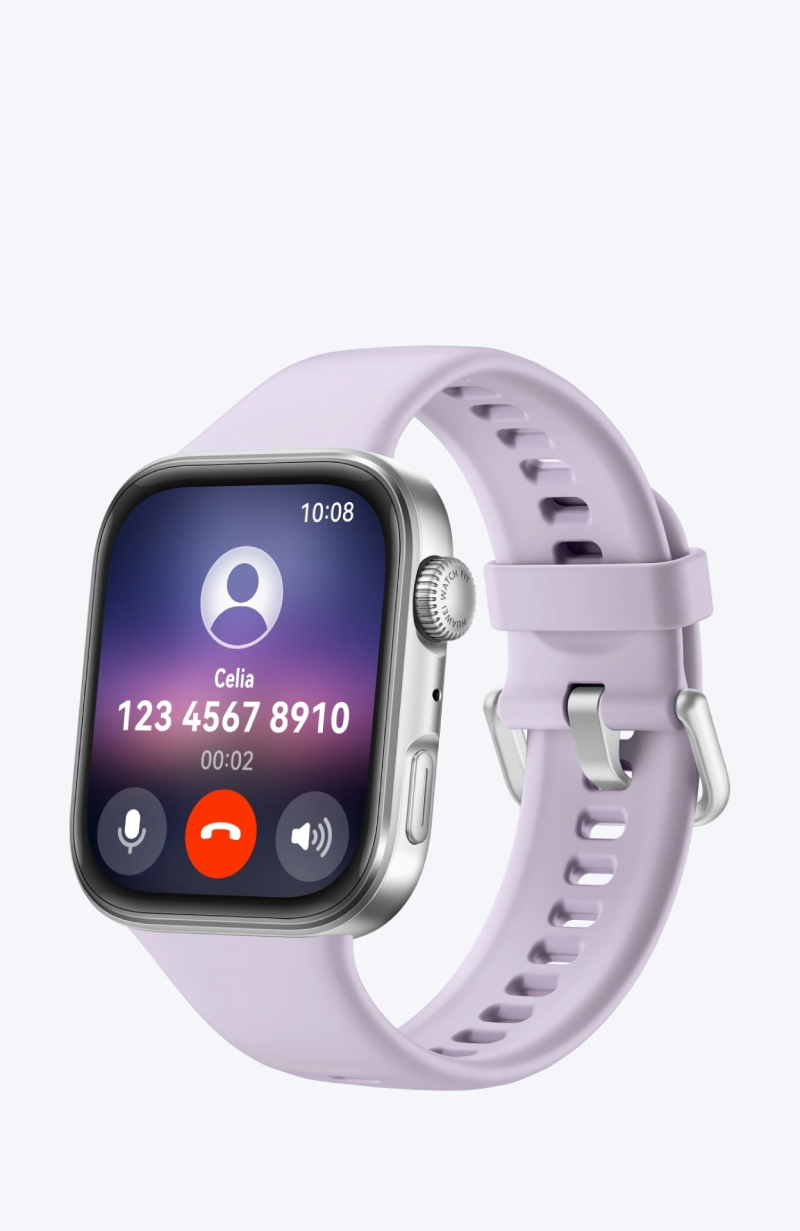 Huawei Watch FIT 4  Smart Watch - Purple with Flouroelastomer Strap