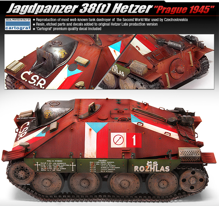 Academy 9-13277 - ACADEMY 1/35 HETZER "PRAGUE UPRISING 1945"