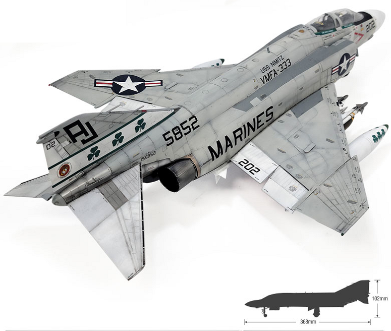 Academy 9-12356 - ACADEMY1/48 USMC F-4J PHANTOM II "SHAMROCKS"