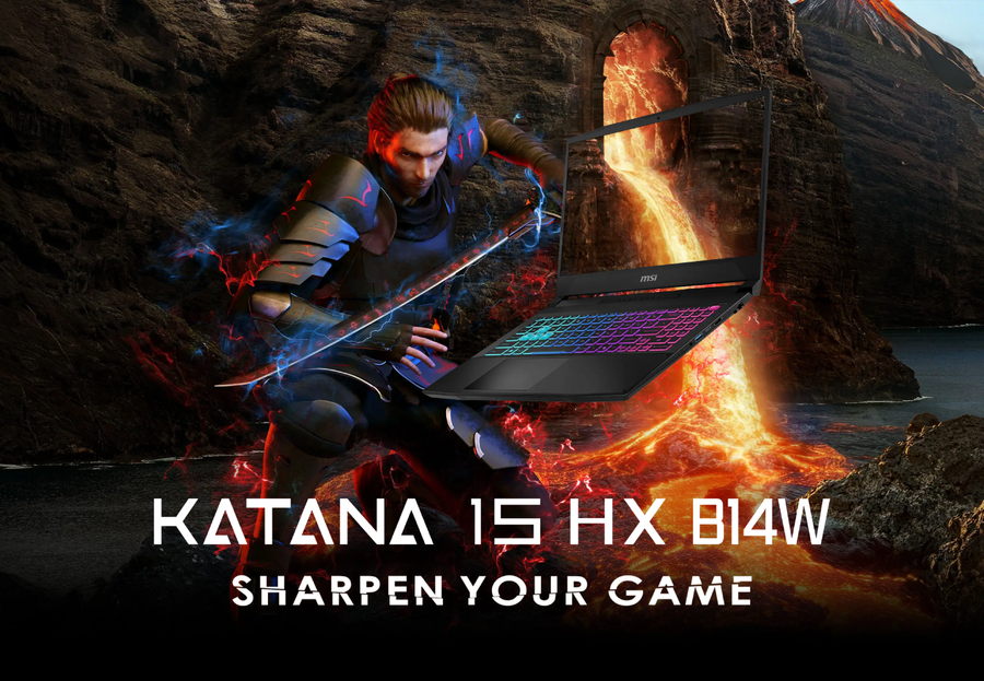 MSI Katana 15 HX B14WEK-400NZ NVIDIA GeForce RTX 5050 Gaming Laptop 15.6" QHD 165Hz