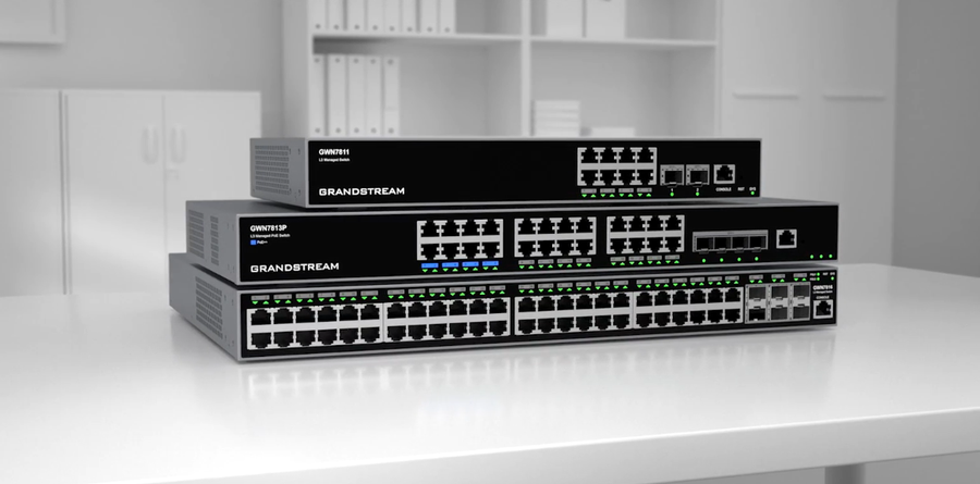 GWN7813 - Grandstream GWN7813 Enterprise Layer 3 Managed network Switch with 24 x GigE and 4 x SFP+