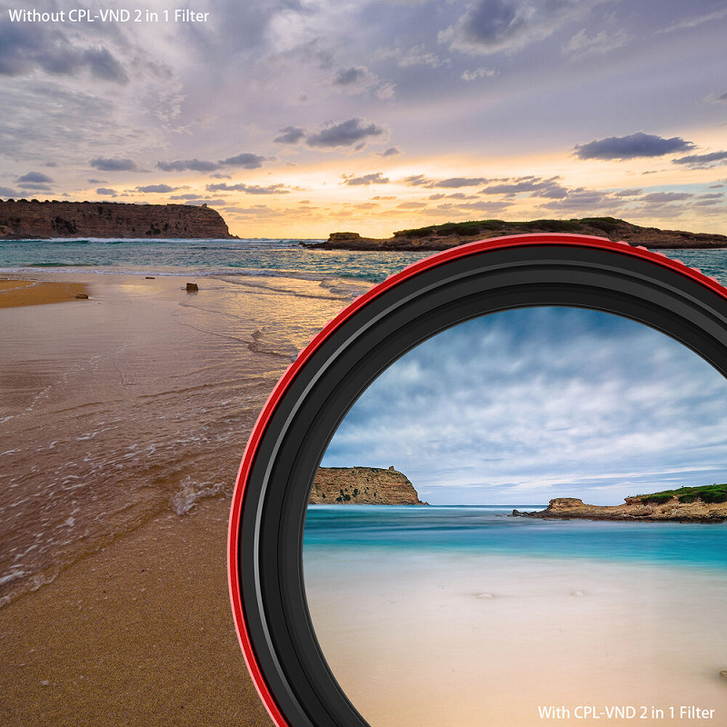 HD478177 - HAIDA PRO II C-POL + VARIABLE ND FILTER 3-7 STOP 77MM