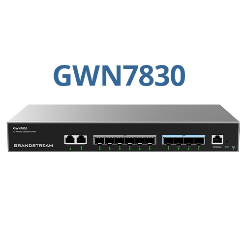 GWN7830 - Grandstream Enterprise Layer 3 Managed Aggregation Switch, 6 x SFP, 4 x SFP+, 2 x GigE