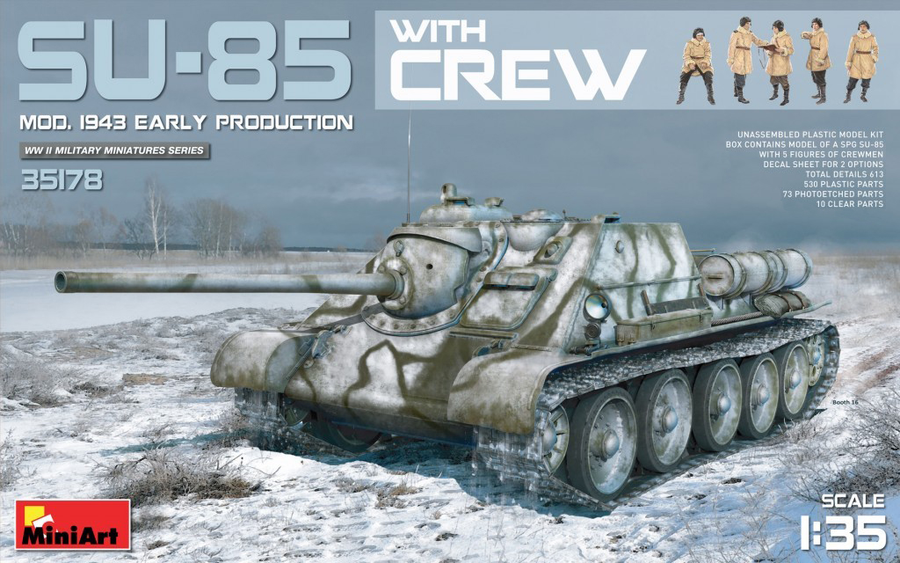 Miniart 2-35178 - MINIART 1/35 SU-85 Mod.1943 W/CREW