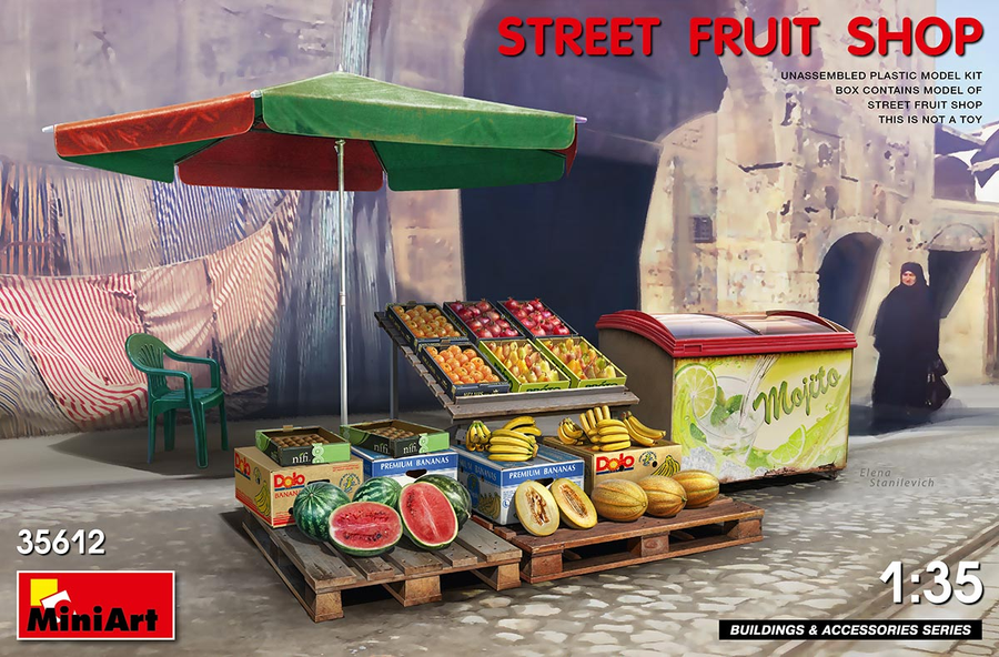 Miniart 2-35612 - MINIART 1/35 STREET FRUIT SHOP