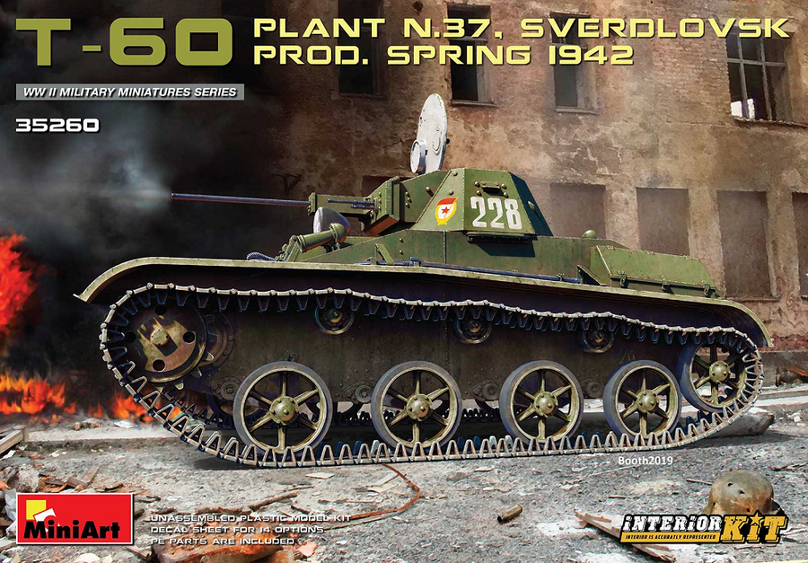 Miniart 2-35260 - MINIART 1/35 T-60 SPRING 1942 W/INT KIT